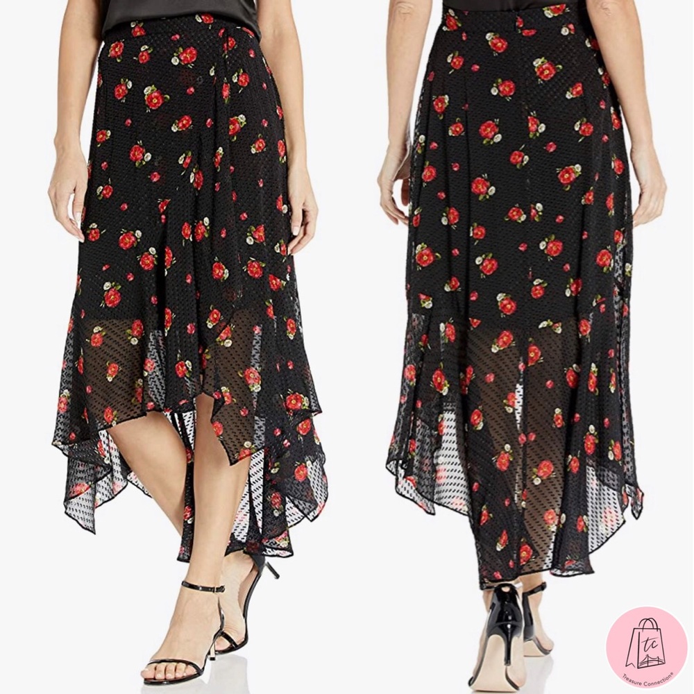 New- KOOPLES English Flower Silk Skirt (Size-2)